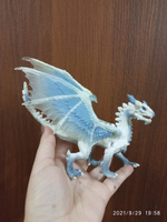 Фигурка животного Derri Animals Ледяной Дракон, для детей, игрушка коллекционная декоративная, 84116, 9х19х13 см #51, Елена Ц.