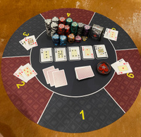 Прозрачная фишка для игры в покер с красным узором из акрила #3, Даниил Г.