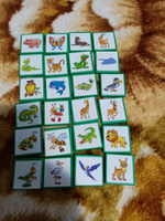 Развивающая игра Лото "Растения-животные", настольная игра для малышей, 48 пластиковых фишек + 6 карточек #6, Евгения Б.