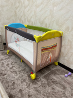 Манеж детский двухуровневый / манеж-кровать с лазом Pituso Granada 120x60 Beige/Бежевый #14, Ирина К.