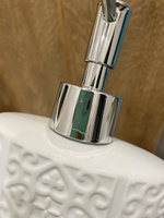 Диспенсер для жидкого мыла керамический ND Play "Ornament" / Дозатор для моющего средства для ванной и кухни (размер: 11,6х6,1х18,8 см) #19, Динара И.
