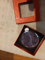 Зеркало круглое из камня флюорит цвет серебро / зеркало карманное / зеркальце косметическое складное с увеличением / подарок подруге на 8 марта #14, Елена Б.
