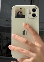 Чехол стеклянный для iPhone 11 с защитой для камеры, белый глянцевый #130, Анастасия Л.