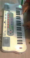 Детский музыкальный электронный инструмент пианино синтезатор с микрофоном 37 клавиш для девочек и мальчиков, запись, регулировка громкости, работает от сети или батареек, ZYB-B0689-2 #31, Рябова Оксана Евгеньевна