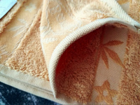 Полотенце бамбуковое Pupilla Elit 50x90см, (оранжевое). Турецкое, Deluxe, плотное. В ванную, банное полотенце для тела, головы, лица и рук. #15, Александра Х.