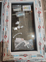 Пластиковое окно ПВХ высота 500 х ширина 800 мм. ТермА Эко с откидной створкой, фрамуга энергосберегающий стеклопакет, белое #11, Сергей К.