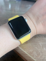 Ремешок для Apple Watch, силиконовый 38/40 мм / Ремешок для смарт часов (желтый) #7, Екатерина К.