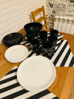 Набор посуды столовый LUMINARC ДИВАЛИ черно-белый, 19 предметов на 6 персон #75, Ольга С.