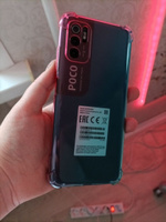 Противоударный силиконовый чехол ROSCO на Xiaomi Poco M3 Pro, Redmi Note 10 5G и Redmi Note 10T (Сяоми Поко М3 Про, Ксиаоми Редми Ноут 10 5G и Ноут 10Т), розово-голубой #36, Анастасия Г.