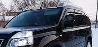 Автошторки на магнитах каркасные STANDART для Nissan X-TRAIL (2) (T31) (2007-2015) Ниссан Икс трейл Внедорожник 5 дв. Комплект на передние двери, Сетки на окна, Съемная тонировка ТРОКОТ #3, Ярослав К.
