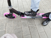 Самокат двухколесный детский SX Scooter, складной, 200 мм, розовый #31, Наталья Ш.