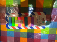 Набор самоклеящихся флажков закладок, этикеток, стикеров. Пластиковые полупрозрачные, 45x12 мм, по 8 неоновых цветов #8, Александра К.