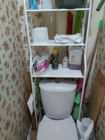 Стеллаж полки для ванной комнаты RIFFORMA 7068/W (белый) над стиральной машинкой, над унитазом #40, Наталья С.