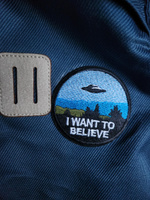 Нашивка, шеврон, патч (patch) I want to believe, размер 7,5*7,5 см, 1 шт. #35, Сергей К.