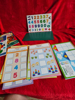 Развивающая настольная игра Магнитные истории "Арифметика с заданиями", учимся считать, математика для малышей, двустороннее поле + 32 детали цифр и знаков #2, Светлана Д.