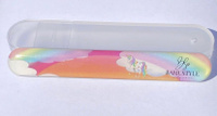 Пилка стеклянная маникюрная для ногтей с эффектом нанесения бесцветного лака, пилочка баф для ухода полировки шлифовки #6, Э А.