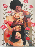 Картина по номерам Спящие красавицы среди цветов, 40 х 50 см #6, Алена Л.