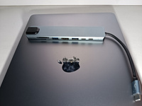 8 in 1 usb hub type c 3.0 Разветвитель thunderbolt док станция с 4K HDMI,TF SD картридер,для ipad,Macbook air #18, Максим Б.