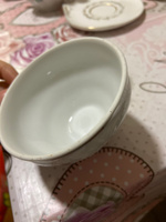 Чайный набор посуды на 2 персоны Bernadotte Бледные розы 205 мл, 4 предмета: 2 чашки и блюдца для чая и кофе, подарочный белый фарфор Бернадотт Чехия #4, Диана К.