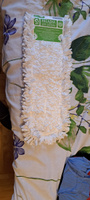 Насадка для плоской швабры Доляна "Пастель", тряпка для пола, микрофибра, цвет белый, размер 55х15 см #8, Алёна Ш.