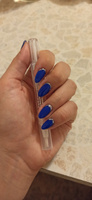 TNL Гель лак для ногтей неоновый синий 8 Чувств Mini №281 (3,5 мл.) электрик яркий #99, Мария Ш.