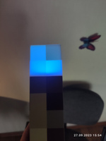 Детский ночник майнкрафт, светильник факел minecraft, 4 цвета беспроводной крепление на стену #43, Юрий П.