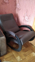 KEMPINGROUP Кресло-качалка Вилла, ткань/шоколад, 64х113х85 см #7, Анна П.