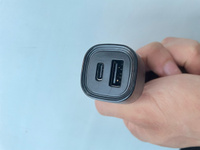 Автомобильное зарядное устройство / зарядка в прикуриватель / Krutoff CCH-03 USB QC 3.0 + PD Type-C, 36W (black) #6, Гасан Г.