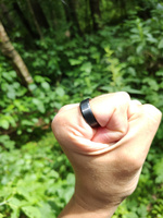 Кольцо черное унисекс, ширина 8 мм, размер 20 #28, Роман В.