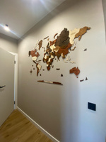 Карта мира настенная из дерева WoodenCountry 160х100 см / интерьерное украшение / декор на стену #52, Анастасия Р.