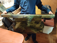Комплект накладок на сиденья лодки 90х20х4 см, синий камуфляж комплект с сумкой оксфорд #39, Анастасия М.