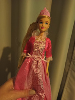 Кукла Anlily Принцесса Рапунцель со светлыми длинными волосами в розовом платье, кукла 29 см, 177947 #62, Светлана Е.