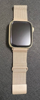 Ремешок UNIQ Dante для смарт часов Apple Watch 45 / 44 / 42 mm / мм / на умные часы Эпл Вотч серии 3, 4, 5, 6, 7, 8 и SE плетеный из нержавеющей стали, сияющая звезда #4, Жанна З.