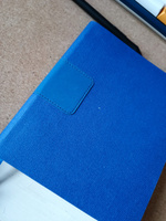 Бизнес-блокнот "Tweedi" 150х180 мм/синий, гибкая обложка, в линейку #3, Максим Л.