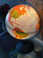 Глобус Земли Globen физический-политический, с LED-подсветкой, диаметр 25см. #25, Ирина П.