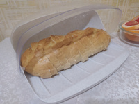Хлебница пластиковая с крышкой, контейнер бокс для хранения выпечки, хлеба #4, Роза Г.