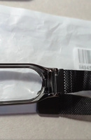 Металлический ремешок для фитнес браслета Xiaomi Mi Band 7 / Сетчатый ремешок с магнитной застежкой на Сяоми Ми Бэнд 7 Миланская петля (Milanese Loop), Черный #7, Елена Т.