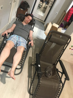 Кресло-шезлонг складное для дачи "Релакс" до 120 кг, 3 положения спинки #7, Марина Г.