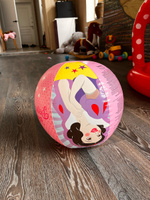 Надувной пляжный мячик Bestway "Princess", детский большой мяч для плавания, купания, бассейна и воды, диаметр 51 см #78, Елизавета Ч.