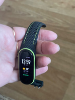 Ремешок для фитнес-браслета Xiaomi Mi Band 5, 6, 7 силиконовый с узором ромб #32, Елена Ш.