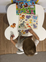 Детский стол и стул из дерева MEGA TOYS Мишка комплект деревянный белый столик со стульчиком / набор мебели для детской комнаты рисования и кормления малышей / подарок на 1 годик девочке и мальчику #8, Максим К.