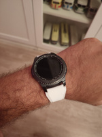 Силиконовый ремешок Twill Texture для часов Samsung Galaxy Watch 46 мм - белый #6, Илья А.