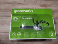 Цепная пила аккумуляторная Greenworks 2007007UB, 24V, 30см, бесщеточная, c 1хАКБ 4 Ач и ЗУ #31, Вячеслав С.