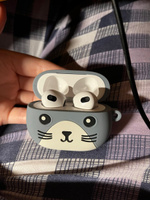 Наушники беспроводные hoco / TWS Bluetooth с микрофоном, гарнитура с котёнком #71, yasushinjimi