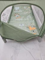 Манеж кровать детский CARRELLO BABY TILLY Rio+, 2 уровня, складной, 125х65 см, зеленый #29, Эльвира Э.