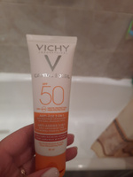 Vichy Capital Ideal Soleil Уход антивозрастной 3в1, с антиоксидантами, SPF 50, 50 мл #2, Анна П.