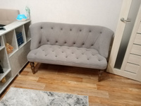 Brendoss Прямой диван, механизм Нераскладной, 150х70х83 см,серый #31, Марина