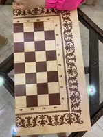 Шахматы деревянные 3 в 1 (Шашки, нарды) Лакированные. Настольная игра для взрослых и детей / Подарок мужчине #30, Яна К.