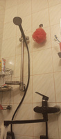 Смеситель в ванную, длинный излив, шаровый, из высокопрочного пластика АБС, черного цвета #15, Наталья Б.