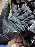 Перчатки для езды на мототехнике, с защитными вставками, пара, размер L, черные #7, Сергей М.